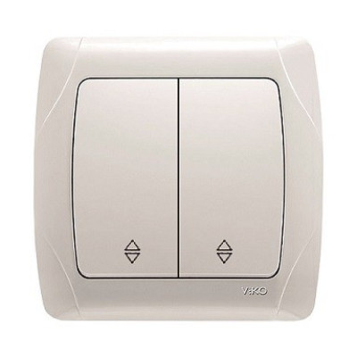 Выключатель 2кл проходной белый VIKO Carmen