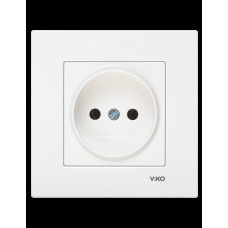 Розетка без заземления белая VIKO Karre 90960007