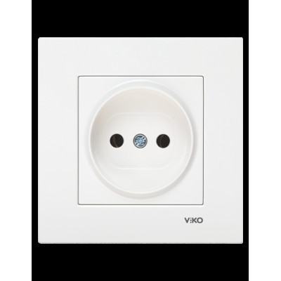 Розетка без заземления белая VIKO Karre 90960007