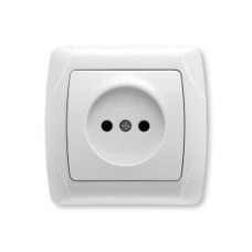 Розетка без заземления белая глянцевая IP20 VIKO Carmen 90561007