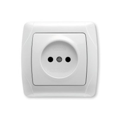 Розетка без заземления белая глянцевая IP20 VIKO Carmen 90561007