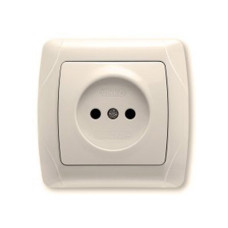 Розетка без заземления крем глянцевая IP20 VIKO Carmen 90562007