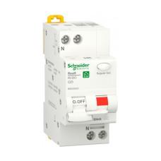 Дифференциальный автомат 1P+N 25A C 6 kA 30mA АC RESI9 Schneider