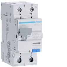 Автоматический выключатель 1P+N 6kA C AC966J 16A 10mA Hager