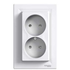 Розетка без заземления белая Schneider Asfora EPH9700121