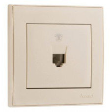 Розетка телефонная Lezard MIRA 701-0303-137 цвет кремовый