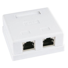 Розетка компьютерная двойная 2хRJ 45 CAT 5 E CAMILYA крем