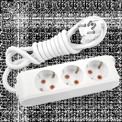 Удлинитель три гнезда с заземлением 3м Multi-Let 90114303