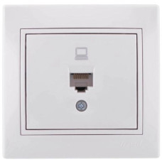 Розетка компьютерная Lezard MIRA 701-0202-139 цвет белый