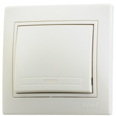 Выключатель Lezard MIRA 701-0303-100 цвет кремовый Выключатель Lezard MIRA 701-0303-100 цвет кремовый