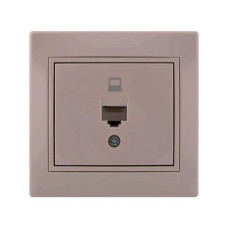 Розетка компьютерная Lezard MIRA 701-0303-139 цвет кремовый