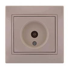 Розетка телевизионная проходная Lezard MIRA 701-0303-129 цвет кремовый