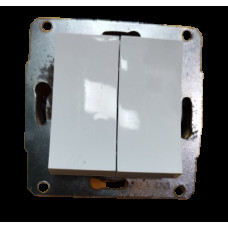 Выключатель двойной QSD 5503 белый