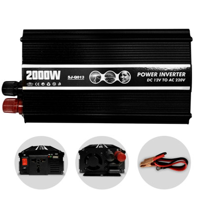 Преобразователь напряжения Power Inverter SJ-Q013 2000 Ватт инвертор 2000W с модифицированным синусом