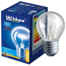 Лампа накаливания Искра  40W E27 шар прозрачный