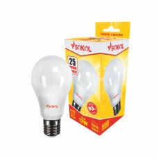 Светодиодная LED лампа A65 12W 220В E27 3000К Sokol