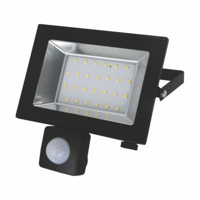 Прожектор с датчиком движения 30w 220В 2250lm 6500K IP65 LED-SLТ Sokol