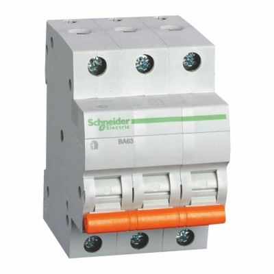 Автоматический выключатель ВА63 C 3Р 10А Schneider Electric 11222