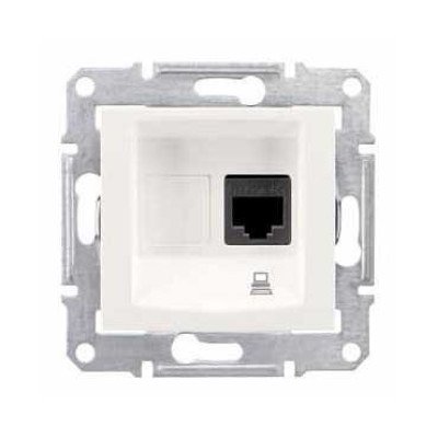 Розетка компьютерная RJ45 5e UTP слон Schneider Sedna SDN4300123