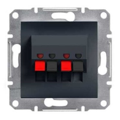 Аудиорозетка антрацит Schneider Asfora EPH5700171