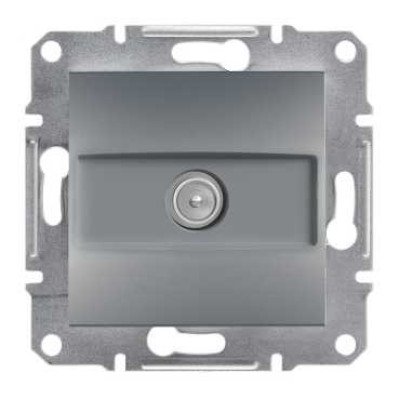 Розетка TV оконечная сталь Schneider Asfora EPH3200162
