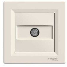 Розетка TV оконечная крем Schneider Asfora EPH3200123