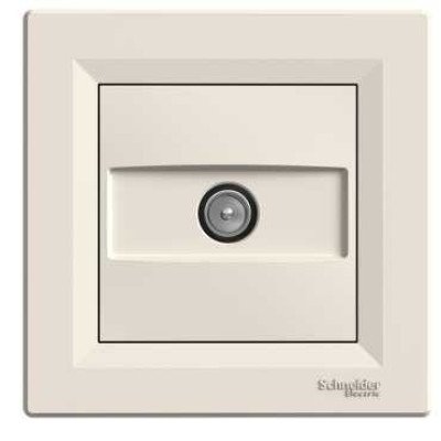 Розетка TV оконечная крем Schneider Asfora EPH3200123