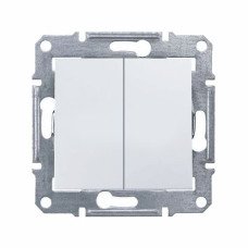 Выключатель 2-клавишный белый Schneider Sedna SDN0600121