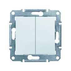 Выключатель 2-клавишный IP44 белый Schneider SDN0300421