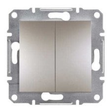 Выключатель 2-клавишный бронза Schneider Asfora EPH0300169