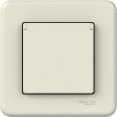 РОЗЕТКА ИЗ КРЫШКОЙ В/ЗЕМ. КРЕМ. LEONA LNA3100223