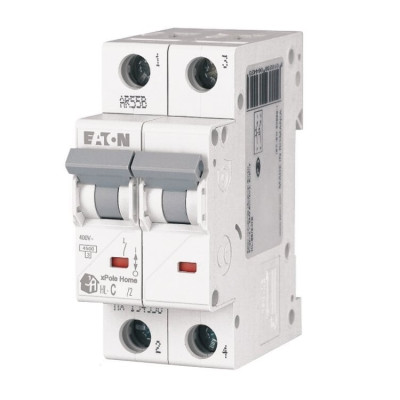 Автоматический выключатель двухполюсный HL C 2P 25A Eaton