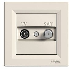 Розетка TV-SAT оконечная крем Schneider Asfora EPH3400123