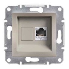 Розетка компьютерная бронза Schneider Asfora EPH4300169