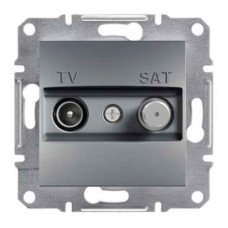 Розетка TV-SAT оконечная сталь Schneider Asfora EPH3400462