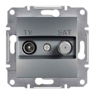 Розетка TV-SAT оконечная сталь Schneider Asfora EPH3400462