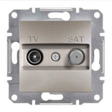 Розетка TV-SAT оконечная бронза Schneider Asfora EPH3400169