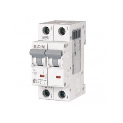 Автоматический выключатель двухполюсный HL C 2P 16A Eaton