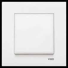 Выключатель 1-клавишный белый глянец VIKO Karre 90960001