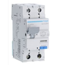 Дифференциальный автомат 2Р B 25A 6 kA 30mA AD925J Hager