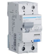 Дифференциальный автомат 1P+N 10A 6kA 30mA AD960J Hager