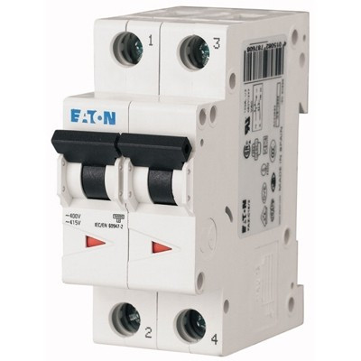 Автоматический выключатель двухполюсный HL 2P 6A Eaton