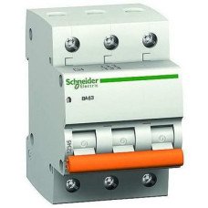Автоматический выключатель 20А С 3Р ВА63 Schneider Electric