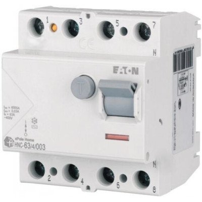 Дифференциальный автомат 4Р 63A 6 кА 30mA HNC Eaton