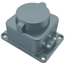 Розетка настенная 1х16А каучук IP44 Bemis