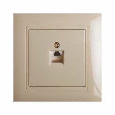 Розетка телефонная крем RJ-11 Sokol