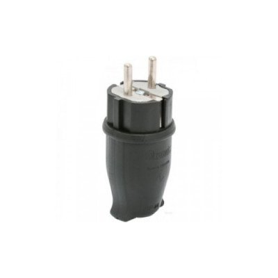Вилка (каучук) IP44 BK1-1402-2011 1*16 А