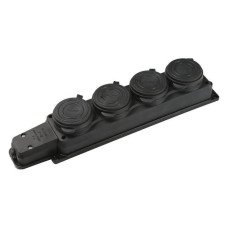 Розетка 4 гн монофазная 1*16A каучук Baysal