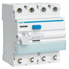 Устройство защитного отключения  HAGER 4-п CD464J 63A 30mA, АС