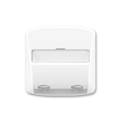 Панель для двойной телефонной розетки ABB Tango 5013A-A00215 B, белая